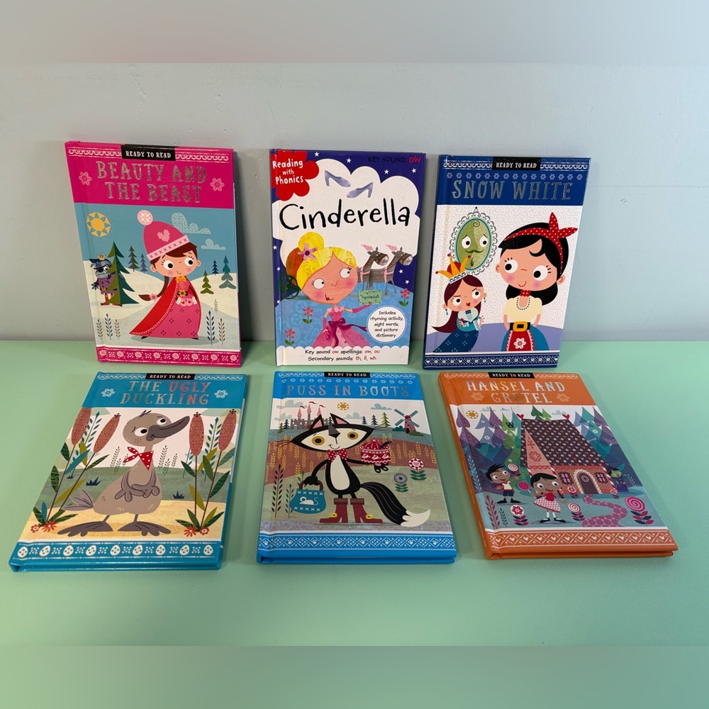Ready to Read Books set of 6, Kids Fairytales Books, Ready Age 4+, Kid Stories